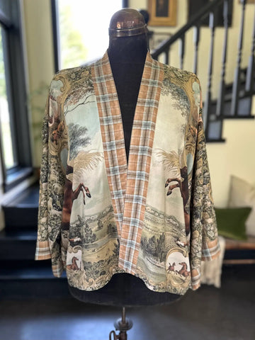 Born to Run Pixie Duster Crop Kimono w/ Horse