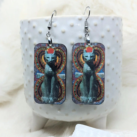 Egyptian Cat Earrings