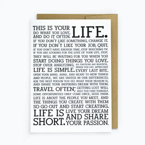 Holstee Manifesto Greeting Card