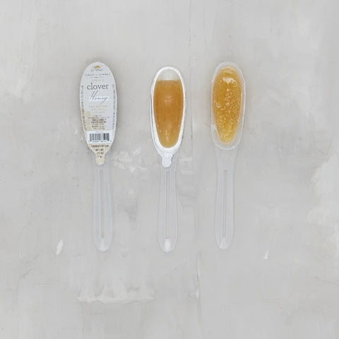 Finch & Fennel Unfiltered Clover Honey Single Use Spoons