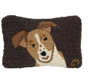 Jack Russell Hooked Pillow