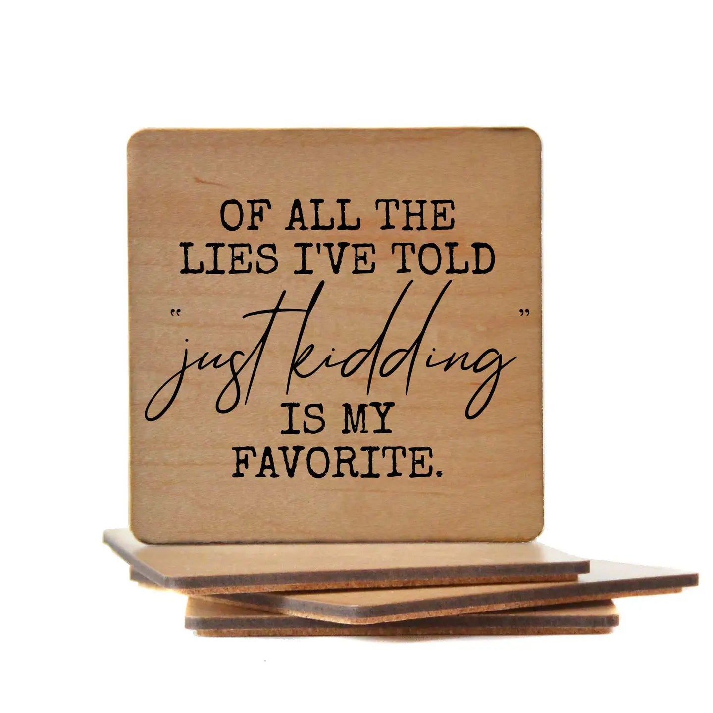 Just Kidding Coasters