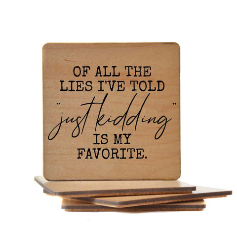 Just Kidding Coasters