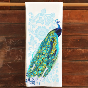 Peacock Kitchen Tea Towel