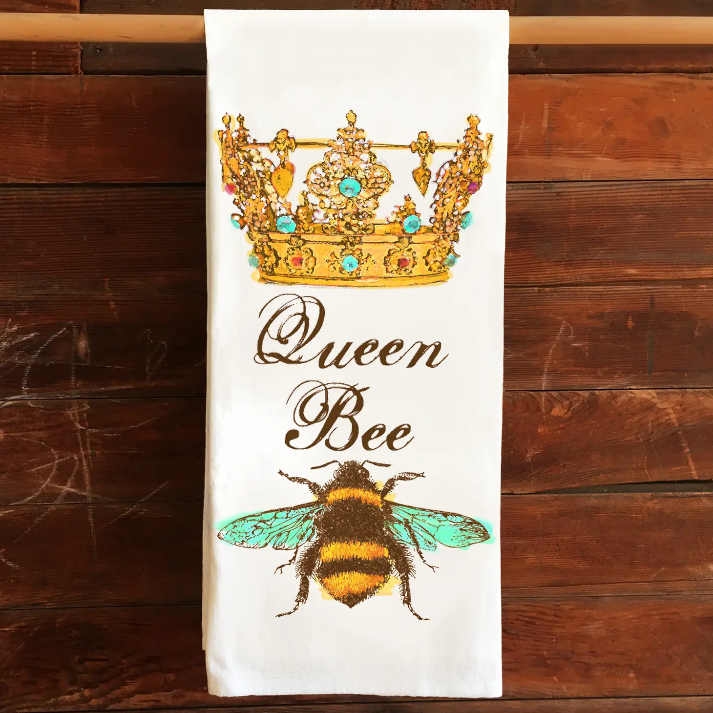Queen Bee Kitchen Tea Towel
