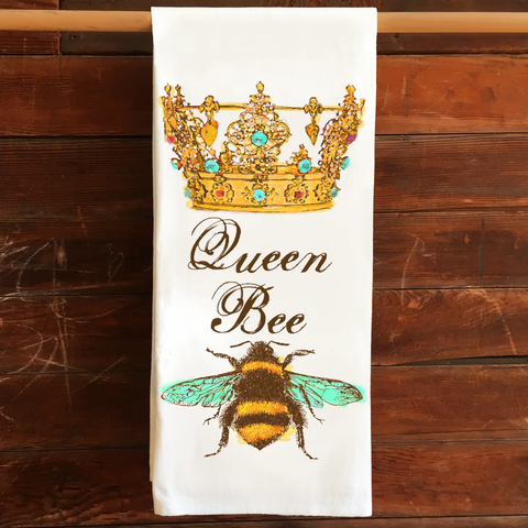 Queen Bee Kitchen Tea Towel