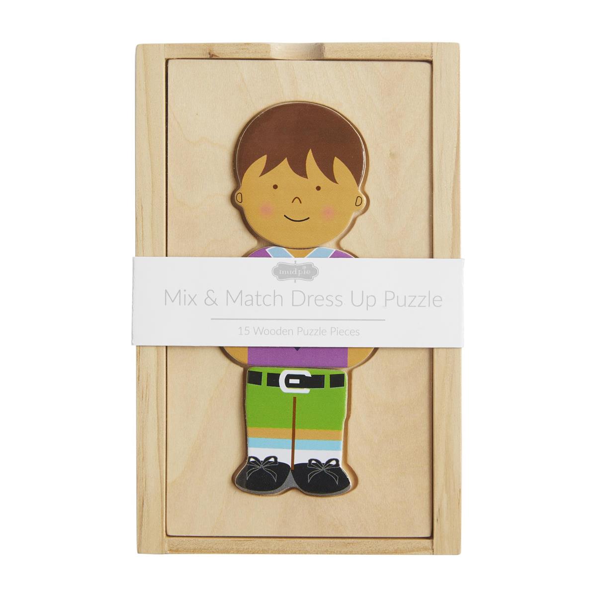 Dress Up Boy Wood Puzzle