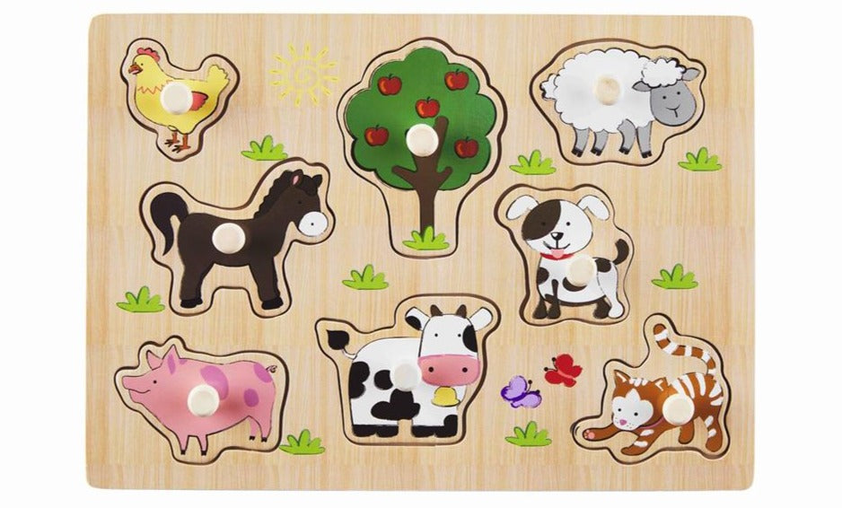 Farm Animal Large Knob Puzzle