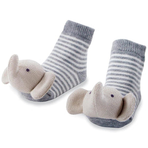 Elephant Rattle Toe Socks