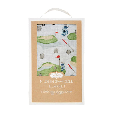 Golf Muslin Swaddle Blanket