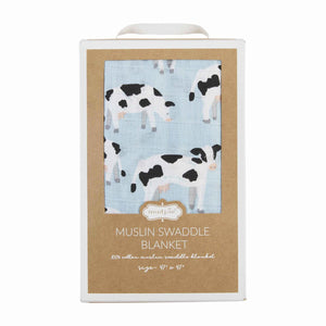Cow Muslin Swaddle Blanket