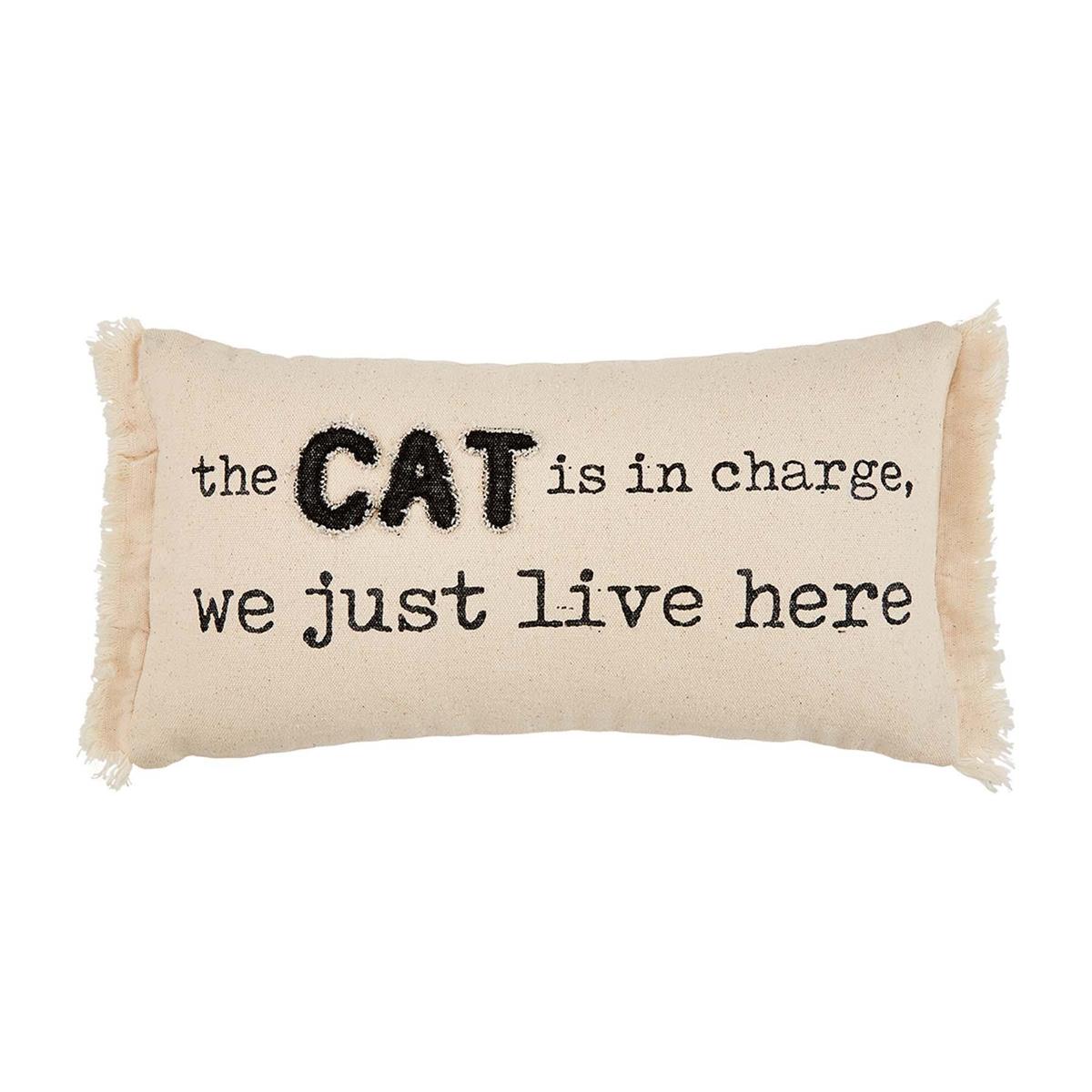 Cats In Charge Throw Pillow