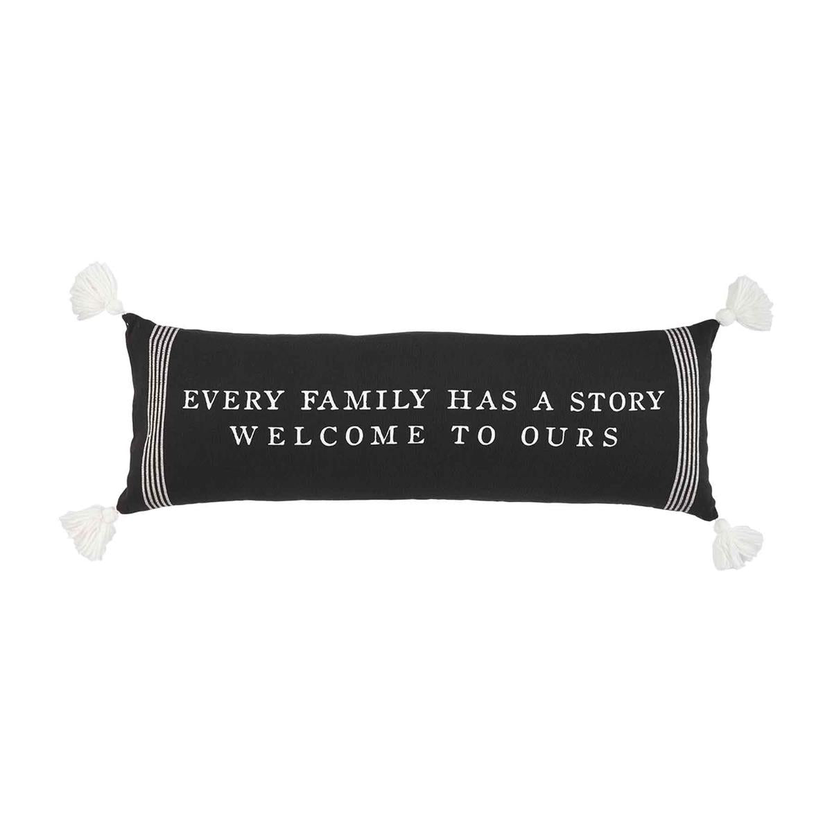 Family Story Throw Pillow