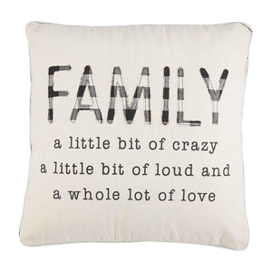 Family Life Throw Pillow
