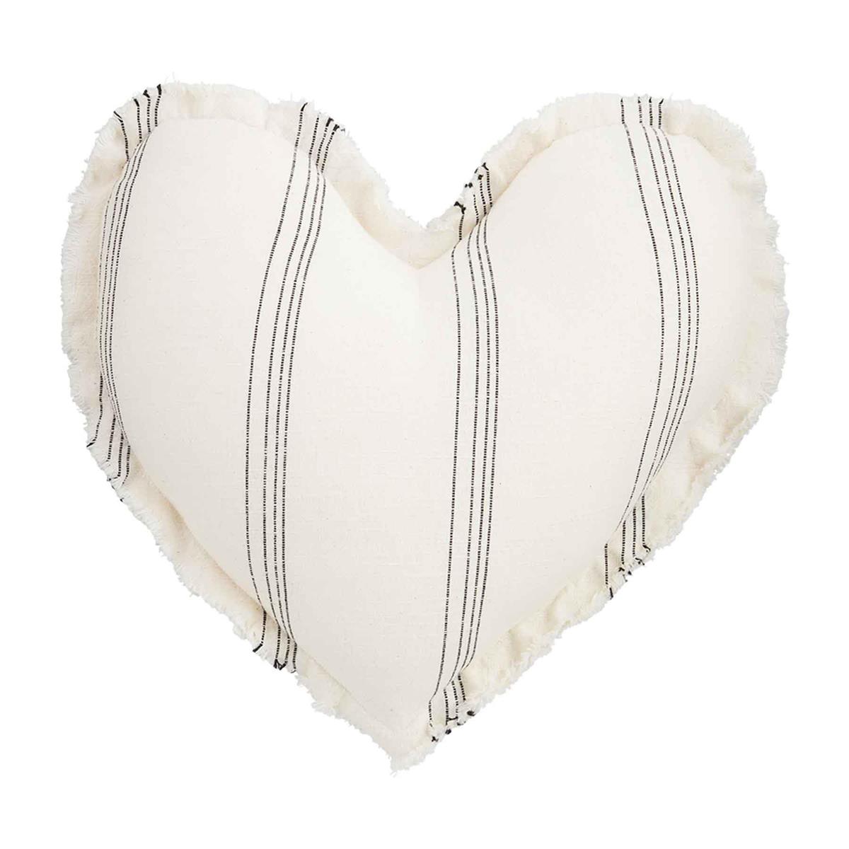 Cream Heart Pillow
