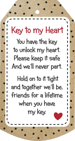 Key to My Heart Bear Plush